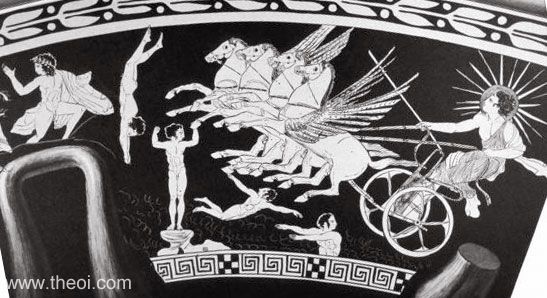 Helius & Astra Planeta | Drawing of Greek vase painting