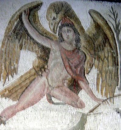 Ganymedes & Eagle | Greco-Roman mosaic