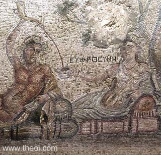 Acratus | Greco-Roman mosaic from Zeugma | Gaziantep Museum