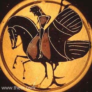 Hippalectryon | Athenian black-figure kylix C6th B.C. | Harvard University Art Museums
