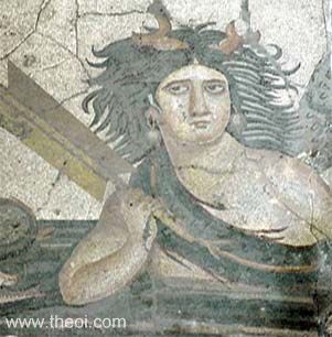 Thalassa the Sea | Greco-Roman mosaic from Antioch C5th A.D.  | Hatay Archaeology Museum