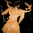 Zeus & the Eagle | Greek vase painting