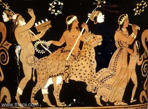 dionysus vase painting