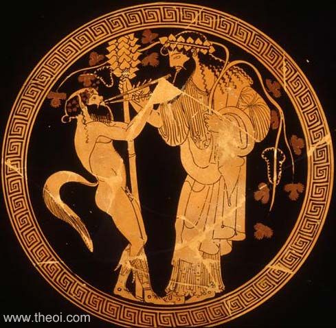 dionysus vase painting