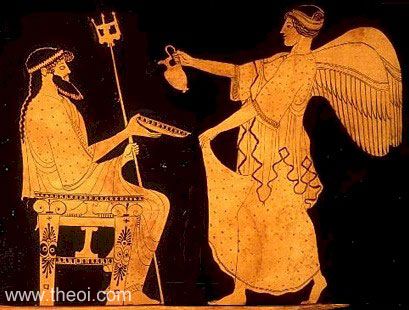 hades greek god painting vase