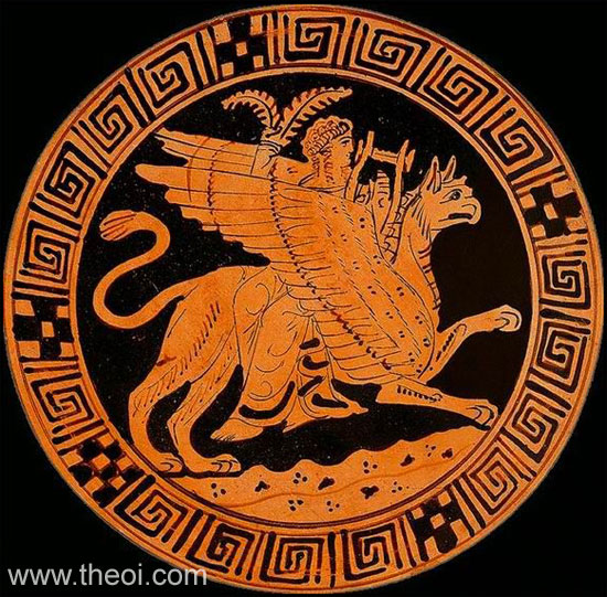 GRIFFIN (Gryps) - Eagle-Headed & Winged Lion of Greek Mythology