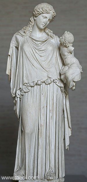 Irene i niemowlę Plutus | Grecko-rzymski posąg marmurowy | Staatliche Antikensammlungen, Monachium