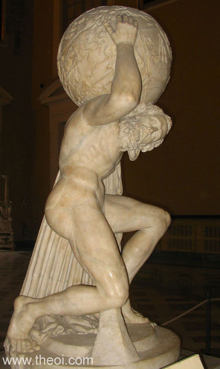 atlas greek god statue