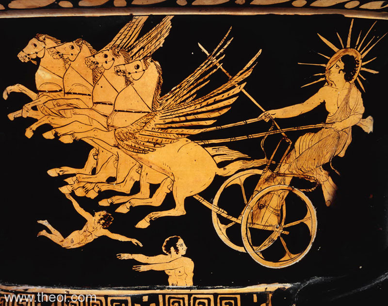 greek myths apollo with his chariot