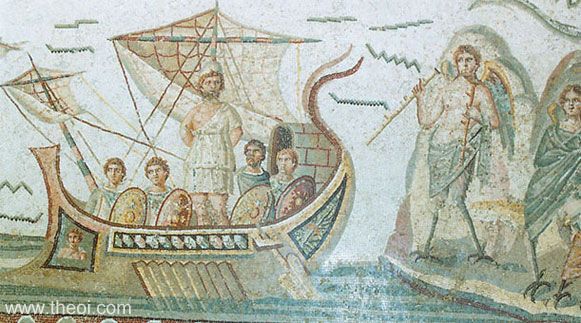 odysseus on his ship